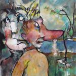 "Fasching", 2004, Nr.281::30x40cm, Baumwolle